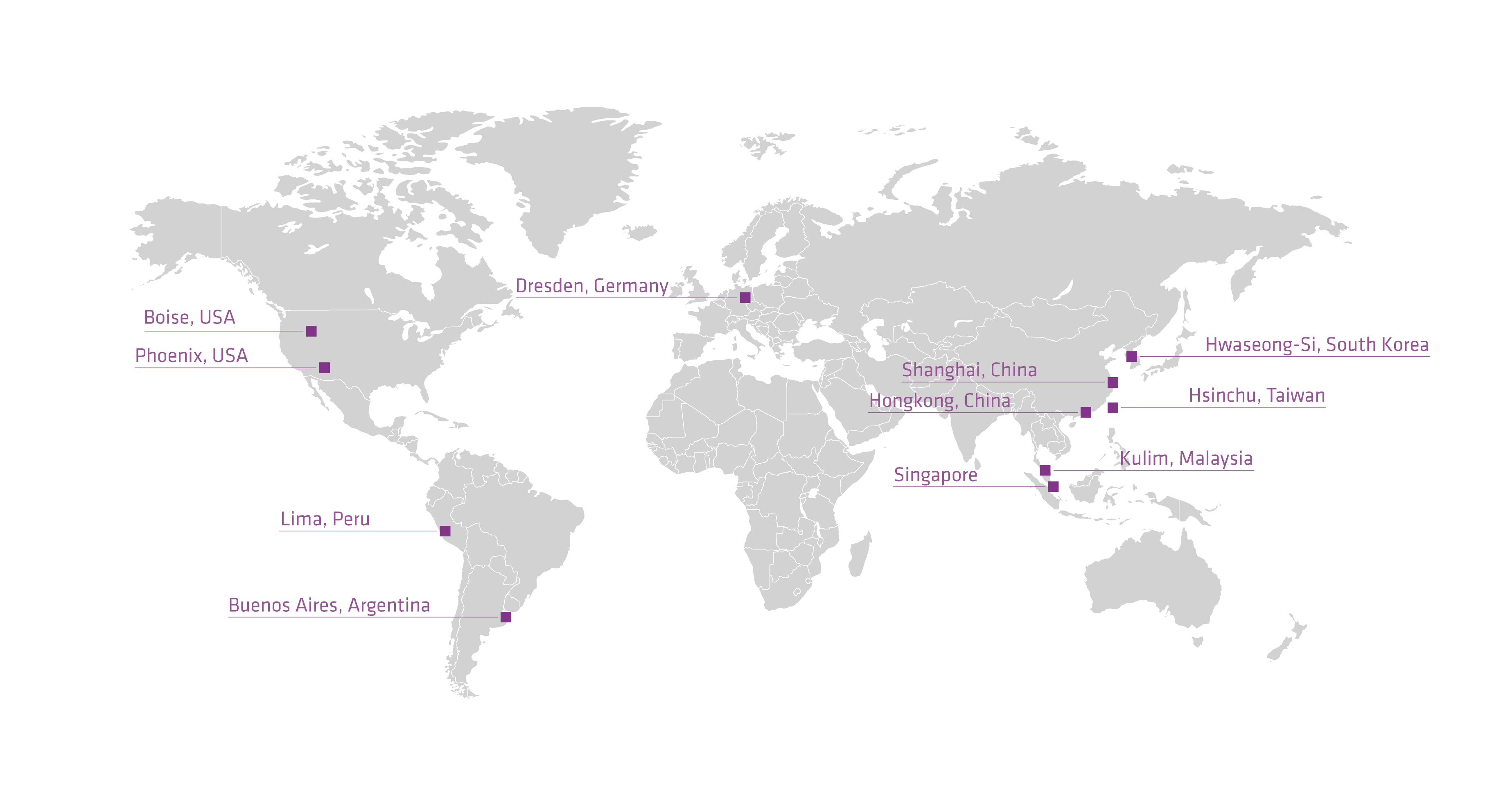 Worldmap DAS Offices 2022
